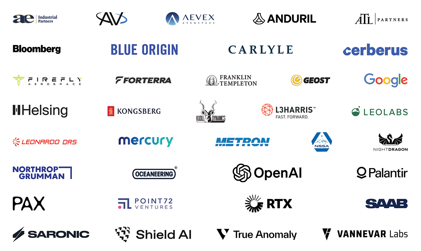 2025 Defense & Government Conference Participating Companies Collage