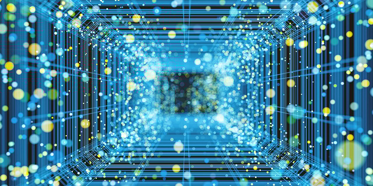 Virtual reality corridor image
